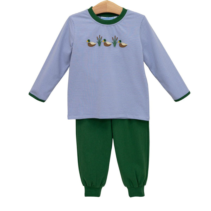 MALLARD EMBROIDERED TRIO JOGGER SET