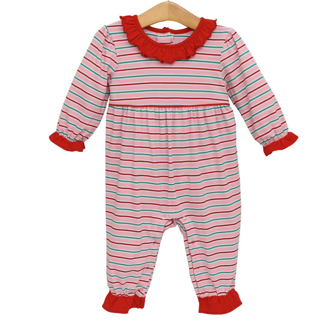 MERRY & BRIGHT STRIPE ROMPER