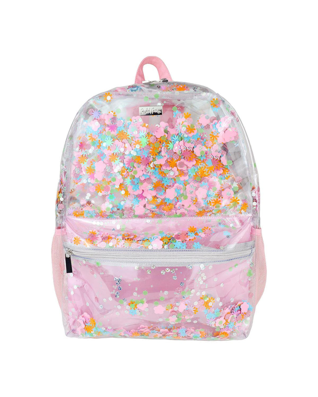 Clear backpack with confetti Outlet