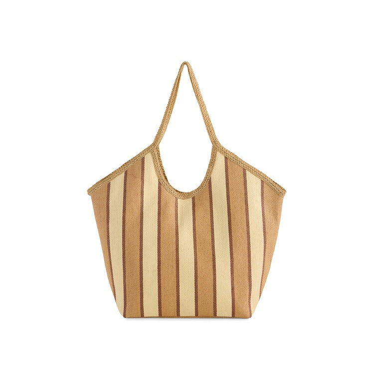 Tan Capri Tote – Large Neutral Tote Bag for Beach, Travel, and Everyday Use | Walker Boutique