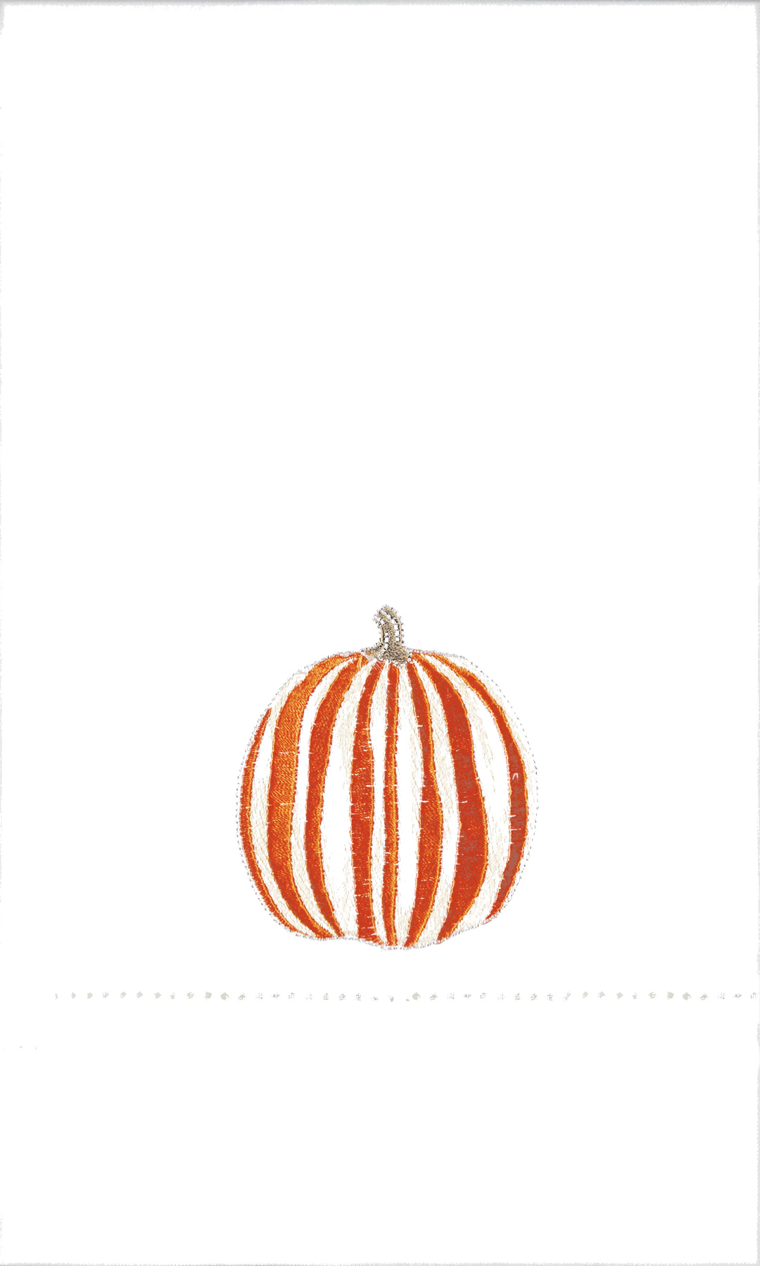 WHIMSY PUMPKIN EMBROIDERED GUEST TOWEL