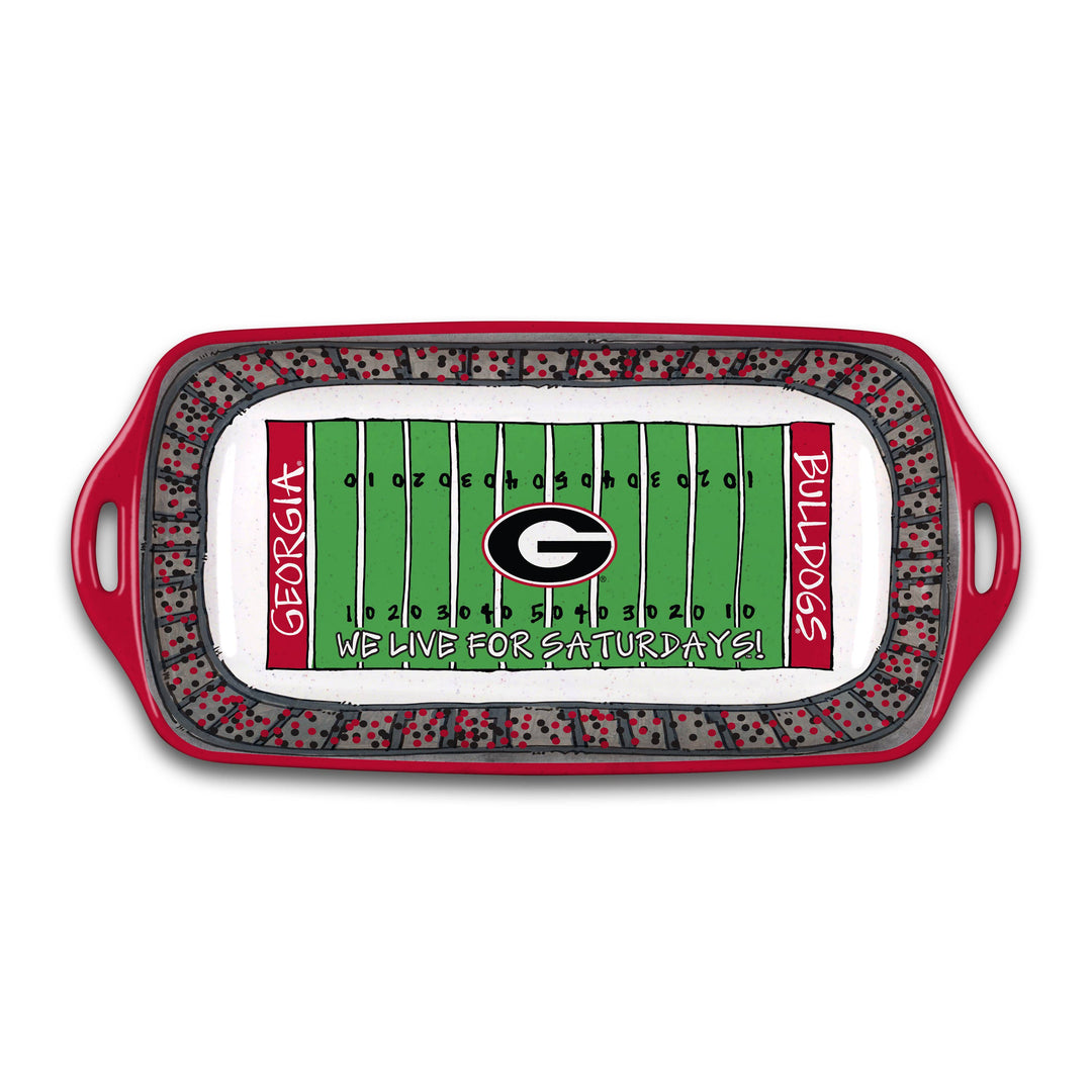 UGA MELAMINE STADIUM DISH
