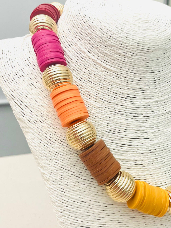MULTI COLOR CAROUSEL NECKLACE