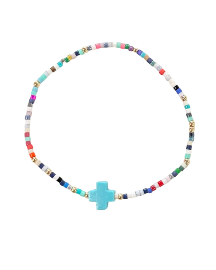 Egirl Hope Unwritten Signature Cross Bead Bracelet - Hot Mess | Enewton Beaded Jewelry | Walker Boutique