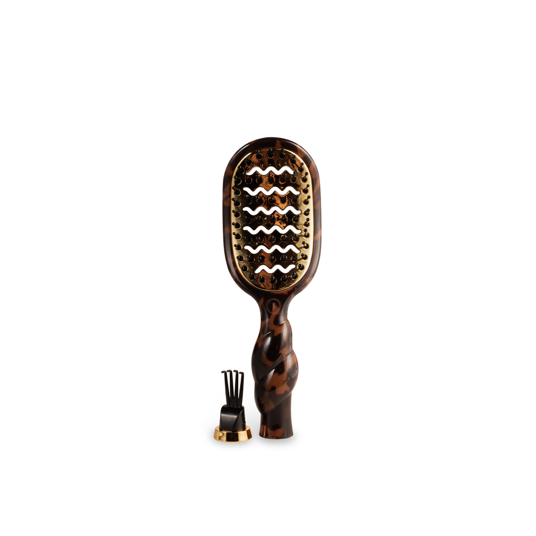 TORTOISE MINI VENTED HAIR BRUSH