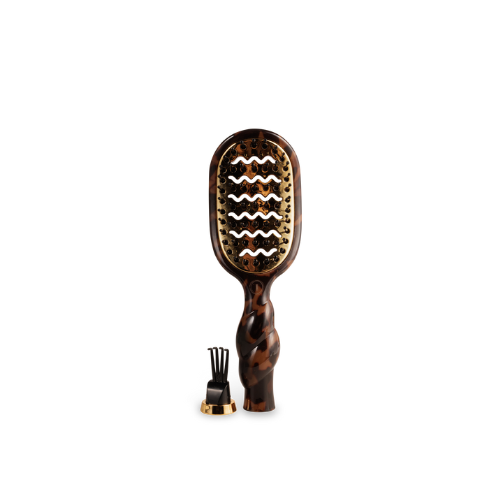 TORTOISE MINI VENTED HAIR BRUSH