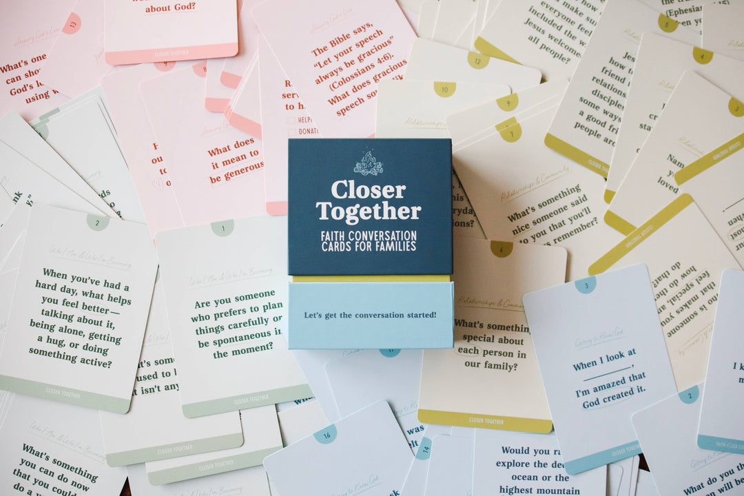 CLOSER TOGETHER: CHRISTIAN FAMILY CONVERSATION CARDS