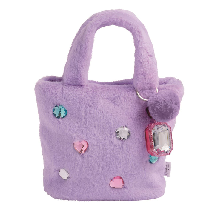 LIGHT PURPLE GLITZY PURSES WITH LIP GLOSS KEYCHAIN