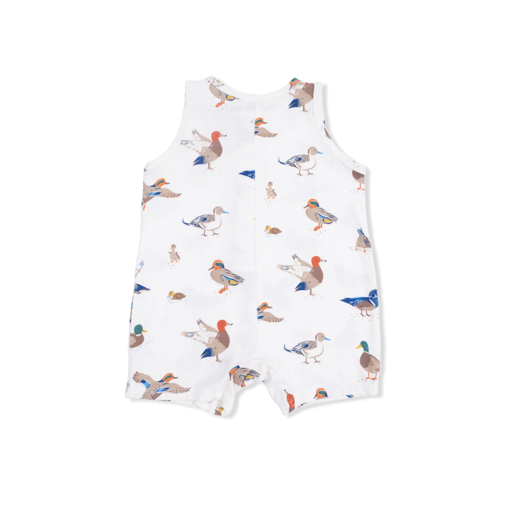 HUNTING DUCKS SLEEVELESS SHORTIE ROMPER