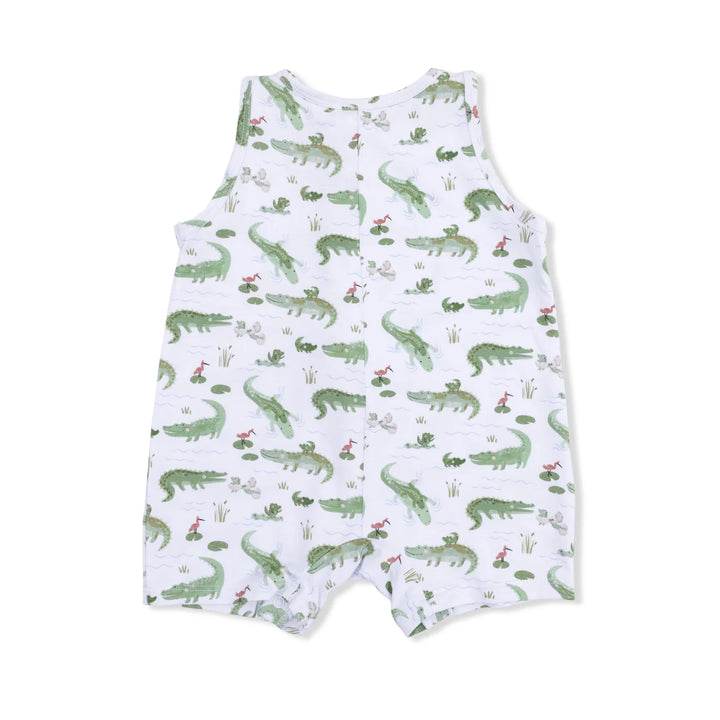 CRAYON ALLIGATORS SLEEVELESS SHORTIE ROMPER