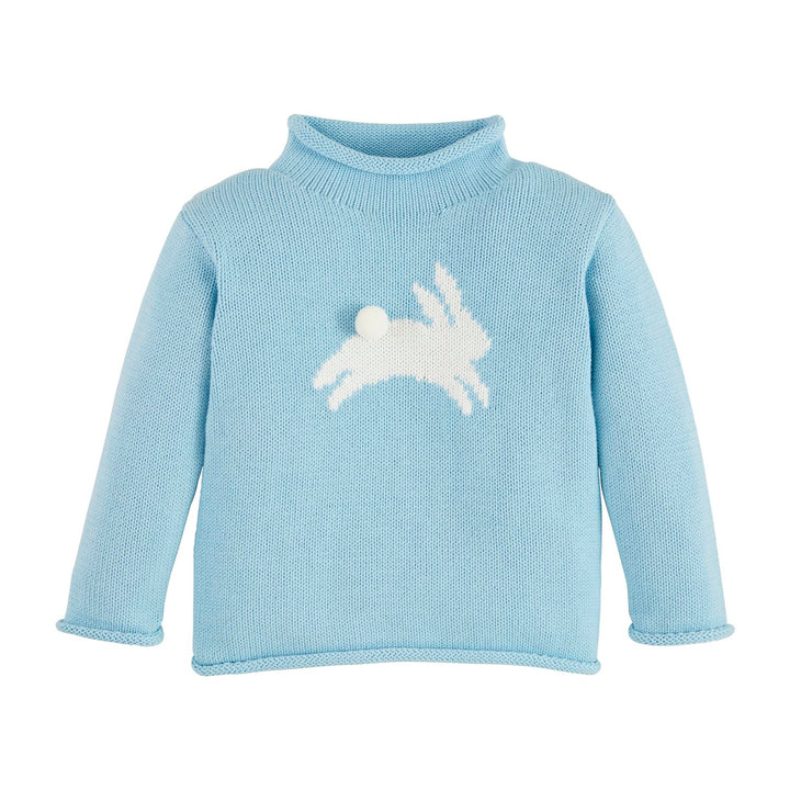 BUNNY BLUE ROLLNECK SWEATER