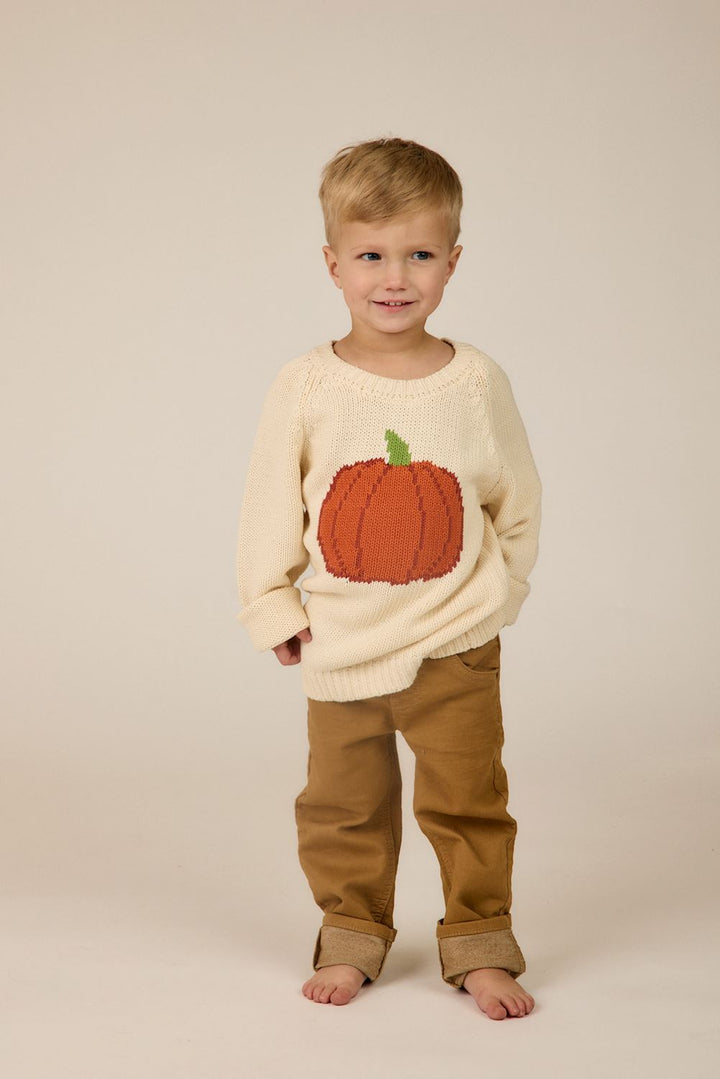 CREAM PUMPKIN SWEATER