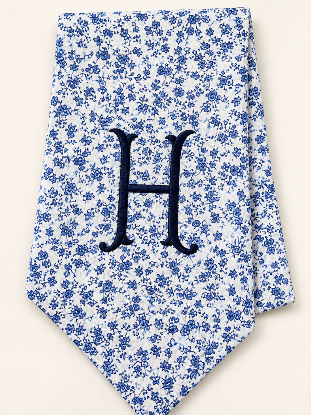 MOORE/HODGES: MONOGRAM CHINOISERIE INSPIRED WREATH SASH