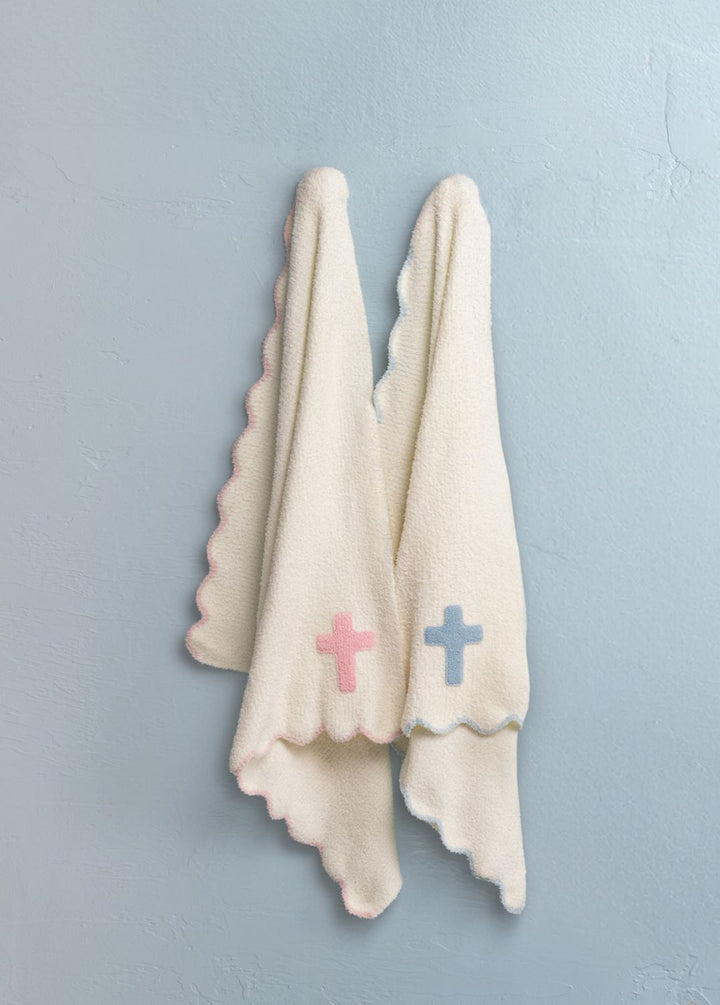 BLUE CROSS CHENILLE BLANKET