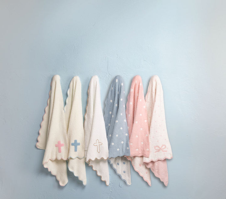 PINK CROSS CHENILLE BLANKET