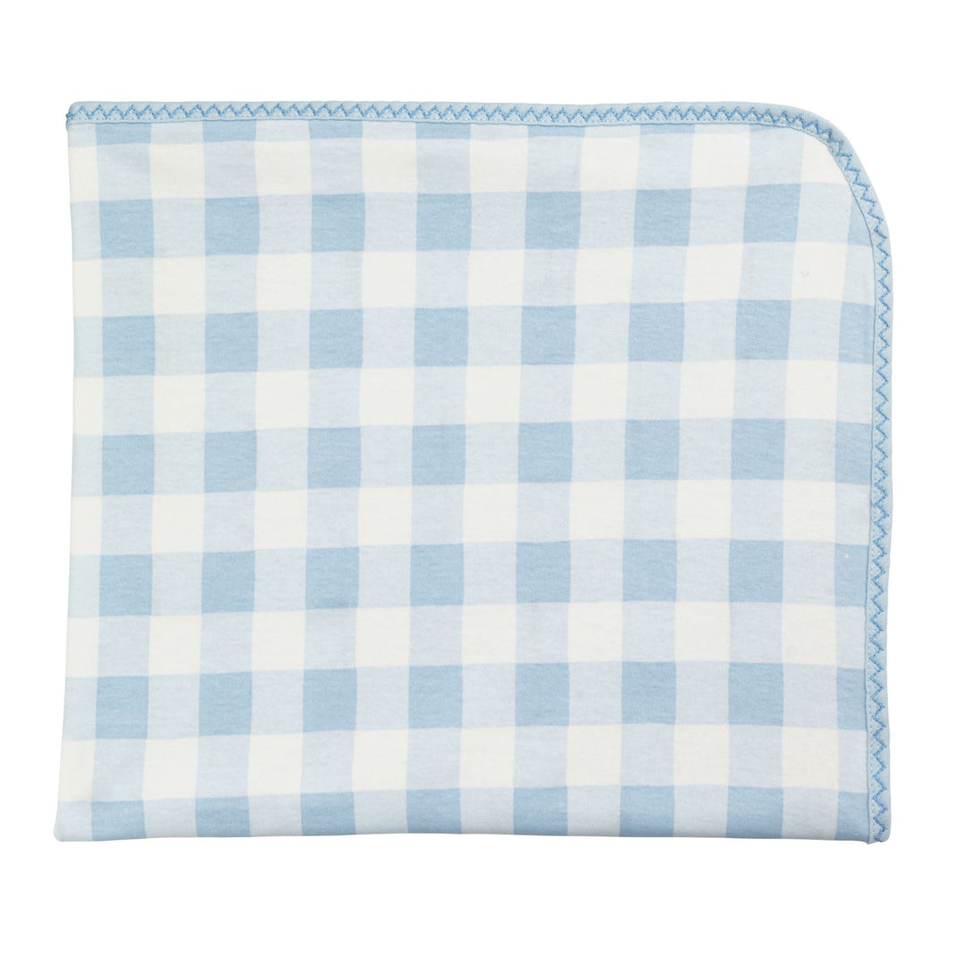BLUE GINGHAM ARRIVAL BLANKET
