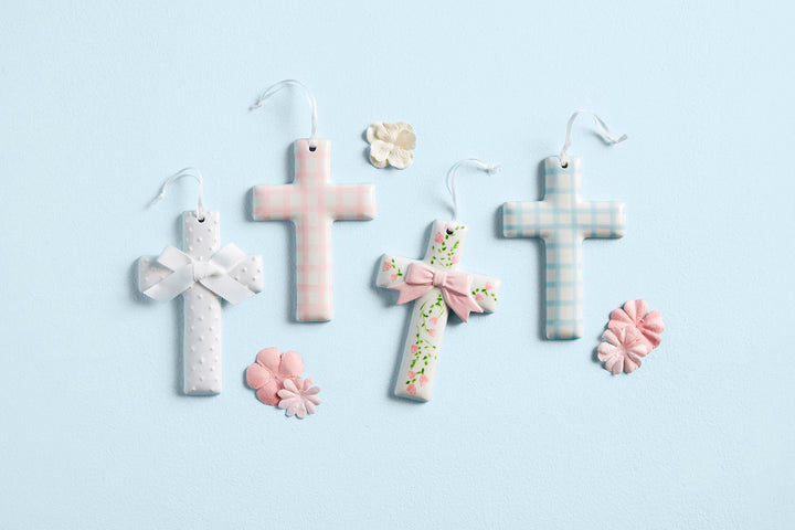 DECORATIVE CERAMIC CROSS