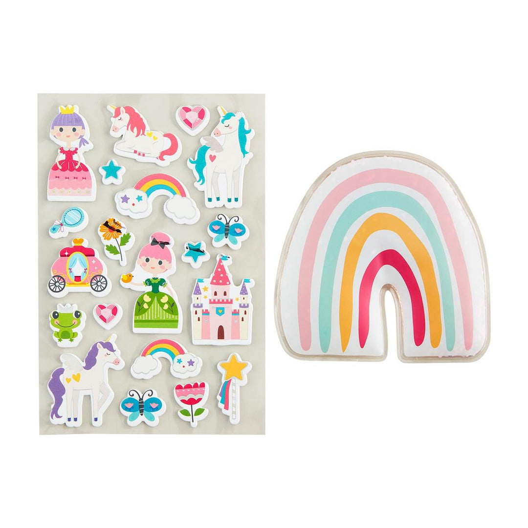 RAINBOW OUCH POUCH & STICKER SET