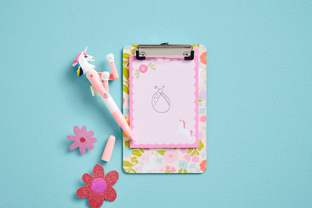 UNICORN PEN & CLIPBOARD SET