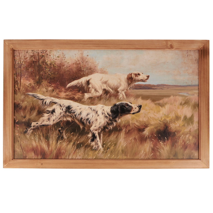 HUNTING DOGS FRAMED WALL ART