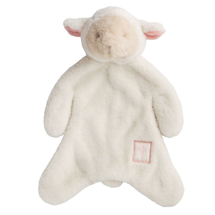 PINK LITTLE LAMB WITH CROSS WOOBIE PLUSH