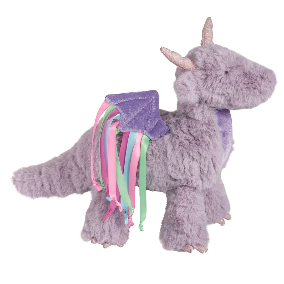 PURPLE PLUSH DRAGON STUFFED ANIMAL