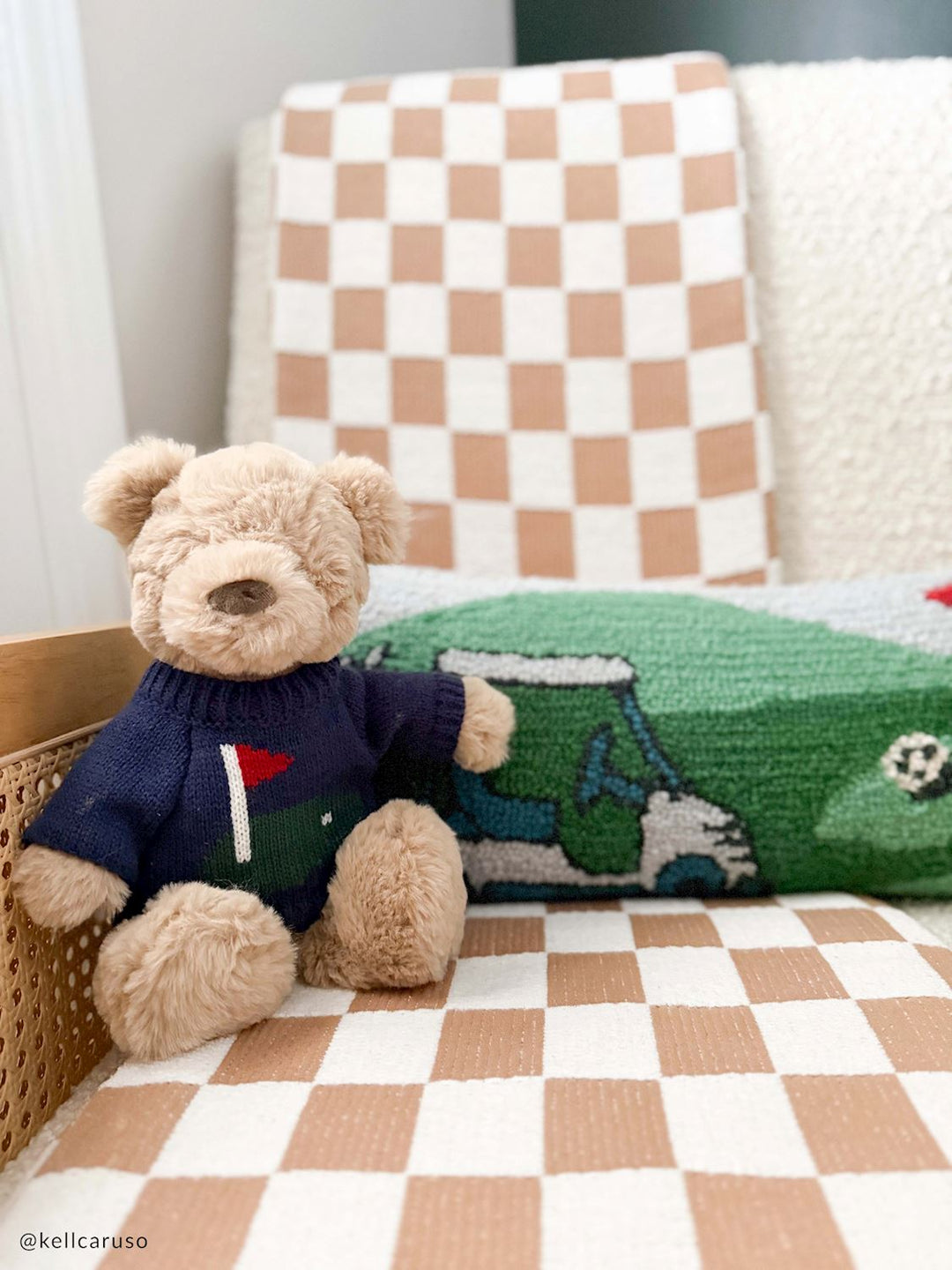 BIRDIE THE BEAR SWEATER PLUSH PAL