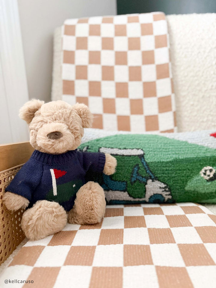 BIRDIE THE BEAR SWEATER PLUSH PAL