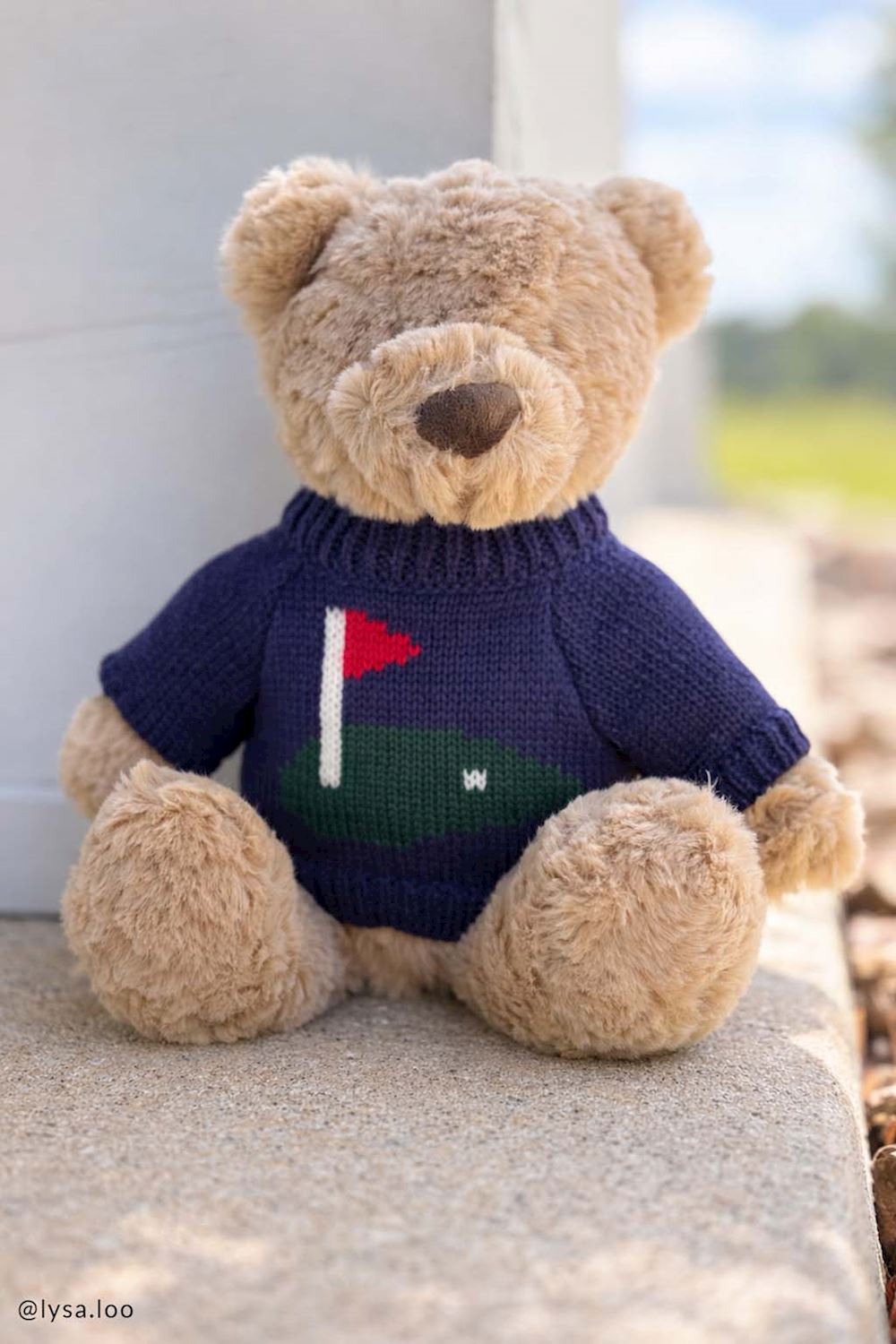 BIRDIE THE BEAR SWEATER PLUSH PAL