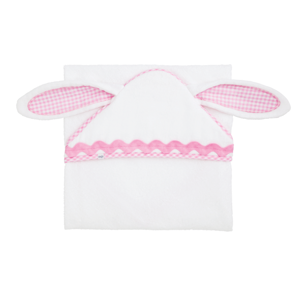PINK BUNNY HOODED TOWEL