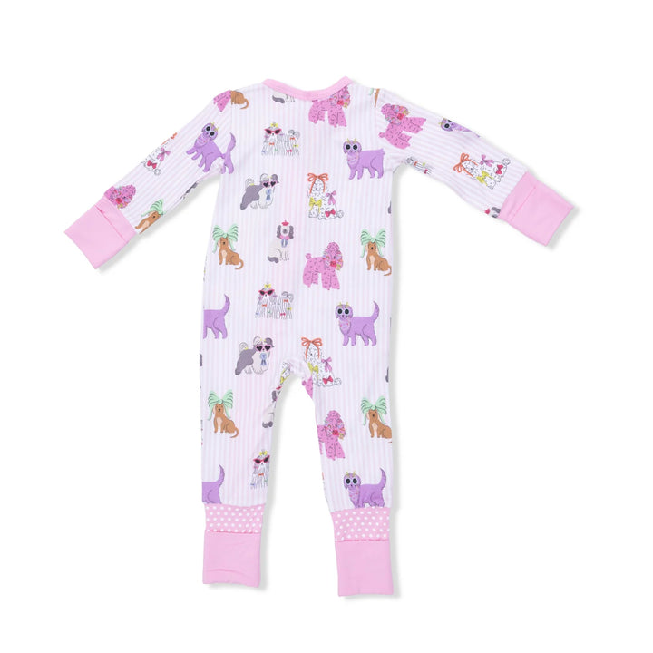 FANCY DOGS PINK CONVERTIBLE ROMPER