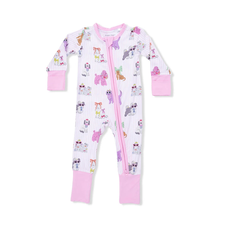 FANCY DOGS PINK CONVERTIBLE ROMPER