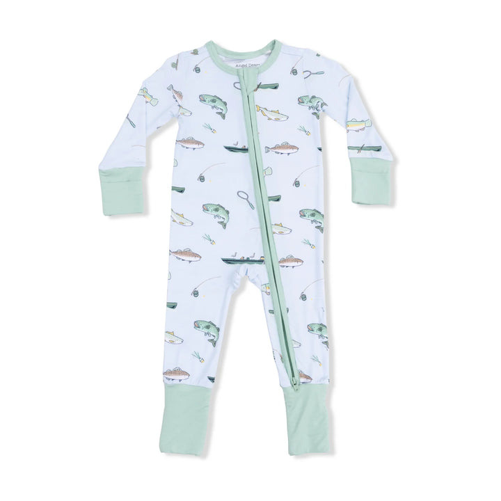 LIGHT BLUE FRESHWATER FISHING CONVERTIBLE ROMPER