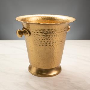 GOLD HAMMERED ICE BUCKET