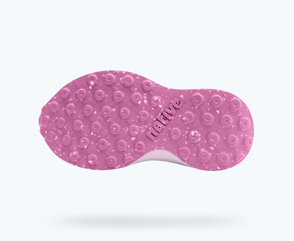 Pink sole of a shoe with 'Native' branding on a white background