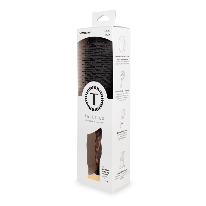 TORTOISE DETANGLER HAIR BRUSH FOR THICK HAIR