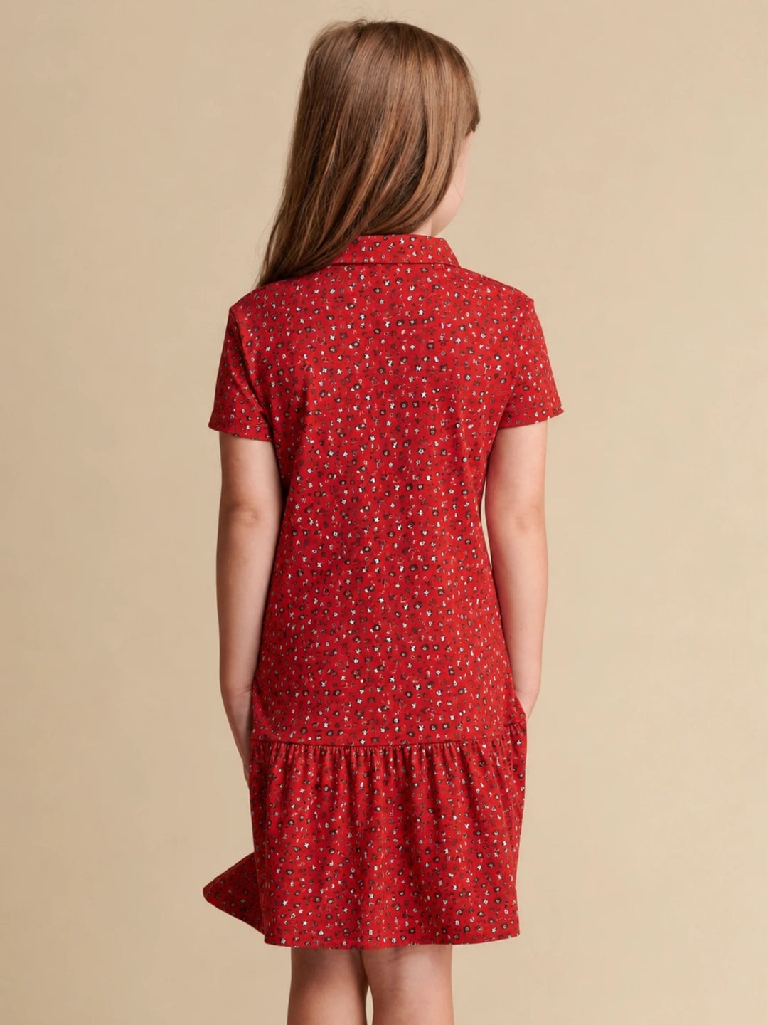 GEORGIA GIRLS LEAGUE PLEATED POLO DRESS