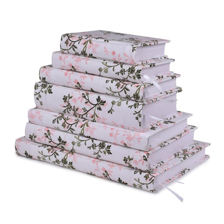 PINK & GREEN FLORAL PRINT FABRIC JOURNAL