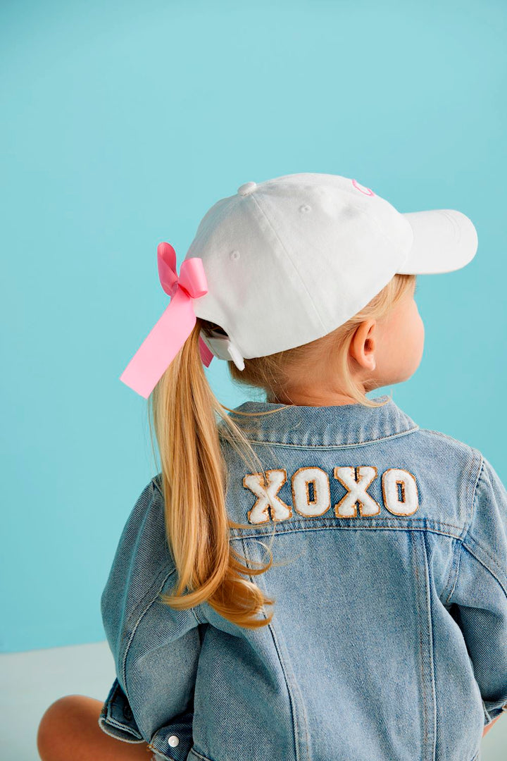 YOUTH BOW EMBROIDERED HAT