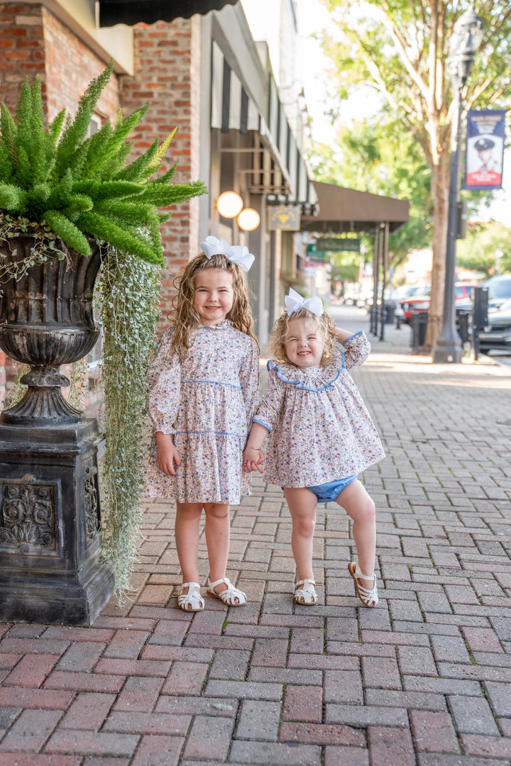 PINK & BLUE FLORAL ZOE DRESS