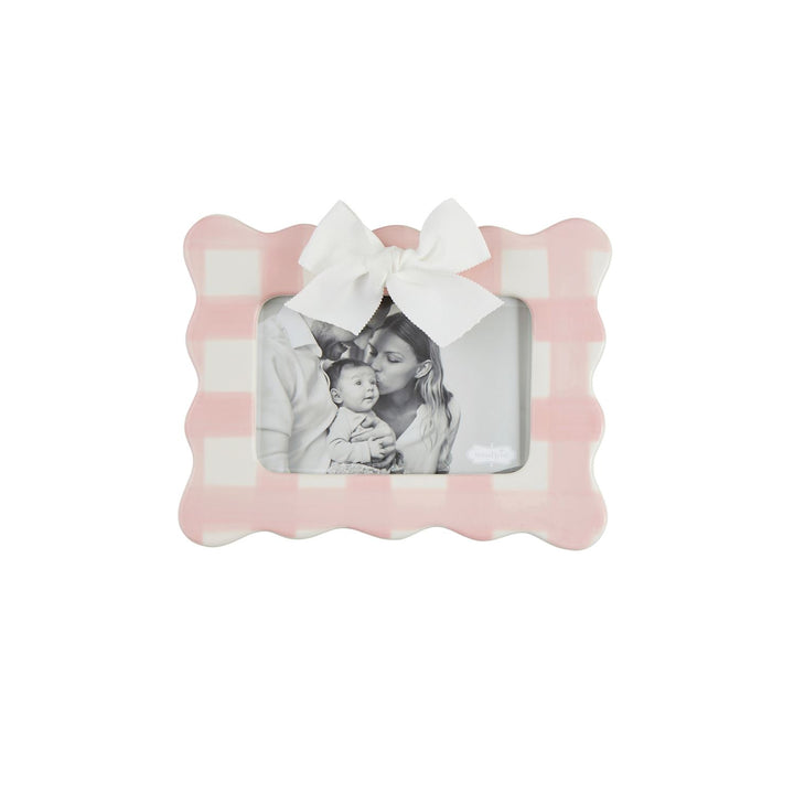 PINK GINGHAM BOW FRAME