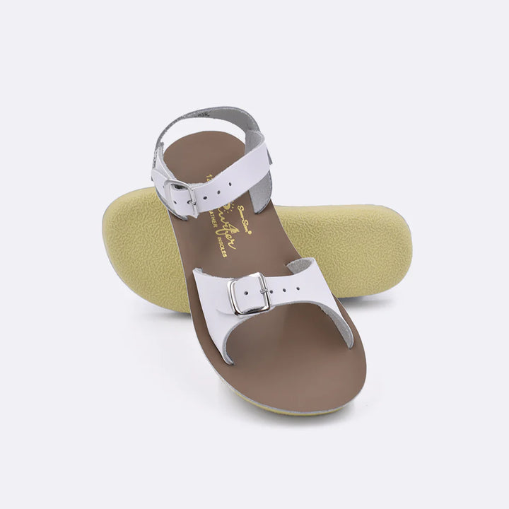 WHITE SUN-SAN SURFER SANDAL