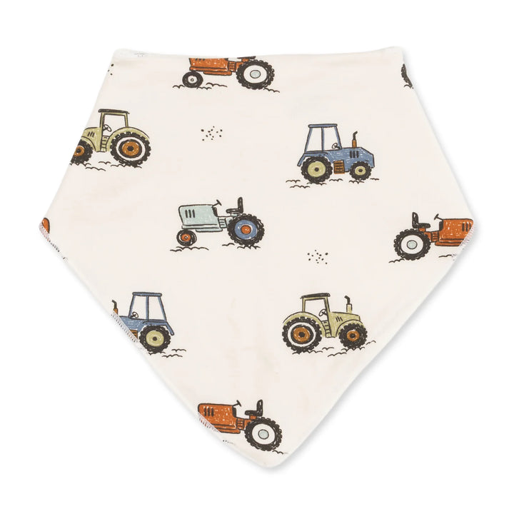 Angel Dear Future Farmer Bandana Bib front product view highlighting the future farmer design