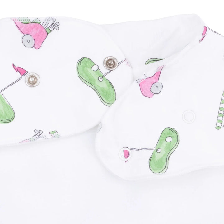 GOLF CARTS PINK BANDANA BIB