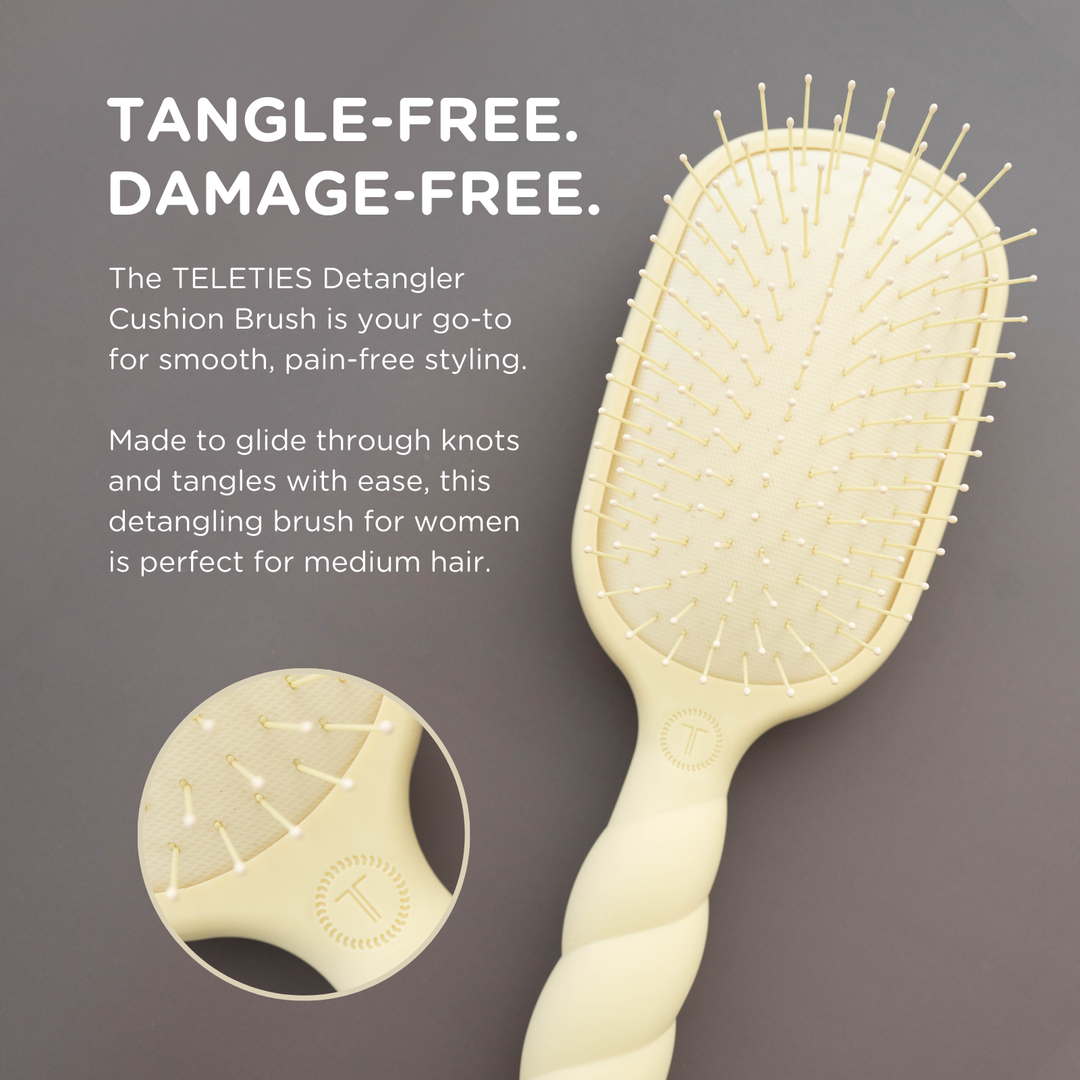 TAN DETANGLER HAIR BRUSH FOR MEDIUM HAIR
