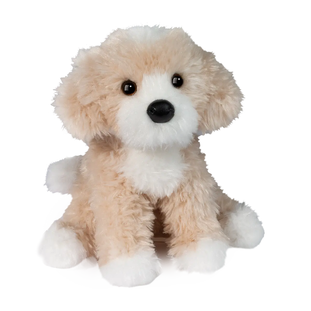 GOLDENDOODLE STUFFED ANIMAL PUPPY ON NO BACKGROUND