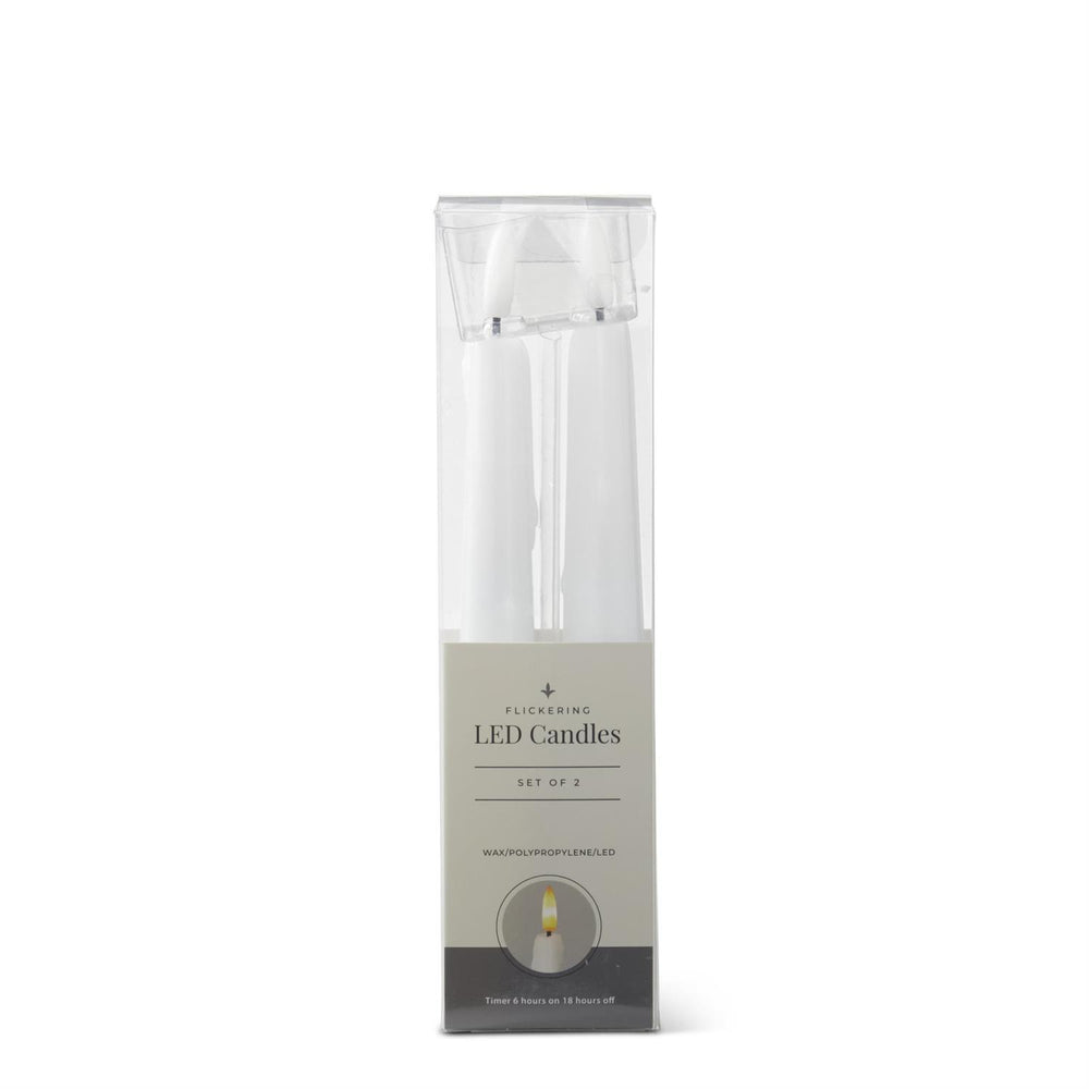 Packaging of LED candles with a white background