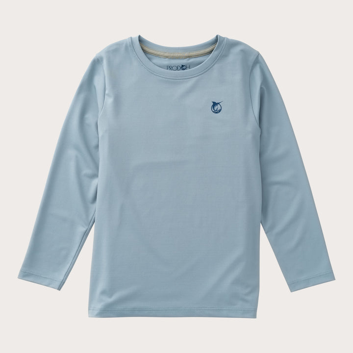 RAINBOW TROUT ARONA BLUE KIDS PRO PERFORMANCE LONG SLEEVE TEE