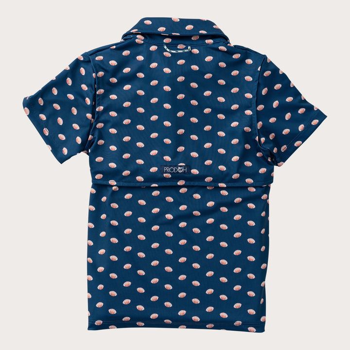 FOOTBALL PRINT BOYS PRO PERFORMANCE POLO