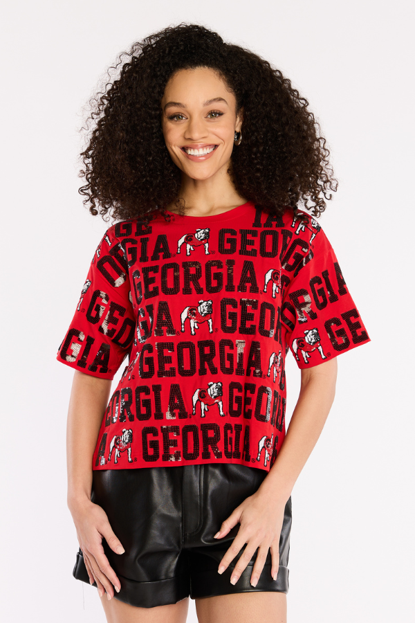 THE SEQUIN REPEAT TEE | GEORGIA